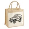 Cotton Pocket Jute Midi Tote Thumbnail