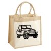 Cotton Pocket Jute Midi Tote Thumbnail