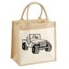 Cotton Pocket Jute Midi Tote Thumbnail