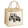 Cotton Pocket Jute Midi Tote Thumbnail
