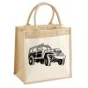 Cotton Pocket Jute Midi Tote Thumbnail
