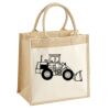Cotton Pocket Jute Midi Tote Thumbnail