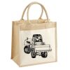 Cotton Pocket Jute Midi Tote Thumbnail