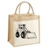 Cotton Pocket Jute Midi Tote Thumbnail