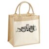 Cotton Pocket Jute Midi Tote Thumbnail