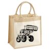 Cotton Pocket Jute Midi Tote Thumbnail