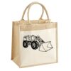 Cotton Pocket Jute Midi Tote Thumbnail