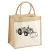 Cotton Pocket Jute Midi Tote Thumbnail