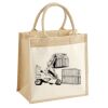 Cotton Pocket Jute Midi Tote Thumbnail
