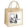 Cotton Pocket Jute Midi Tote Thumbnail