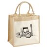 Cotton Pocket Jute Midi Tote Thumbnail