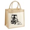 Cotton Pocket Jute Midi Tote Thumbnail