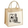 Cotton Pocket Jute Midi Tote Thumbnail