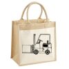 Cotton Pocket Jute Midi Tote Thumbnail