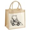Cotton Pocket Jute Midi Tote Thumbnail