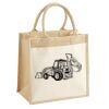 Cotton Pocket Jute Midi Tote Thumbnail