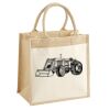 Cotton Pocket Jute Midi Tote Thumbnail