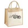 Cotton Pocket Jute Midi Tote Thumbnail