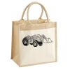 Cotton Pocket Jute Midi Tote Thumbnail