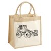 Cotton Pocket Jute Midi Tote Thumbnail