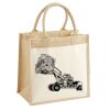 Cotton Pocket Jute Midi Tote Thumbnail