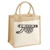 Cotton Pocket Jute Midi Tote Thumbnail