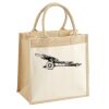 Cotton Pocket Jute Midi Tote Thumbnail