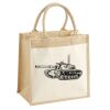 Cotton Pocket Jute Midi Tote Thumbnail
