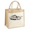 Cotton Pocket Jute Midi Tote Thumbnail