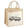 Cotton Pocket Jute Midi Tote Thumbnail