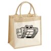 Cotton Pocket Jute Midi Tote Thumbnail