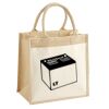 Cotton Pocket Jute Midi Tote Thumbnail