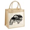 Cotton Pocket Jute Midi Tote Thumbnail
