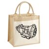 Cotton Pocket Jute Midi Tote Thumbnail