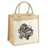 Cotton Pocket Jute Midi Tote Thumbnail