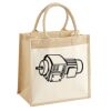Cotton Pocket Jute Midi Tote Thumbnail