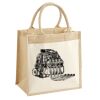 Cotton Pocket Jute Midi Tote Thumbnail