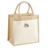 Cotton Pocket Jute Midi Tote Thumbnail