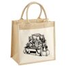 Cotton Pocket Jute Midi Tote Thumbnail