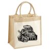 Cotton Pocket Jute Midi Tote Thumbnail