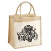 Cotton Pocket Jute Midi Tote Thumbnail