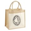 Cotton Pocket Jute Midi Tote Thumbnail