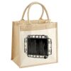 Cotton Pocket Jute Midi Tote Thumbnail