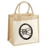 Cotton Pocket Jute Midi Tote Thumbnail