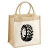 Cotton Pocket Jute Midi Tote Thumbnail