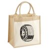 Cotton Pocket Jute Midi Tote Thumbnail