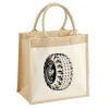 Cotton Pocket Jute Midi Tote Thumbnail