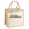 Cotton Pocket Jute Midi Tote Thumbnail