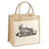 Cotton Pocket Jute Midi Tote Thumbnail