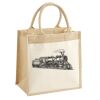 Cotton Pocket Jute Midi Tote Thumbnail
